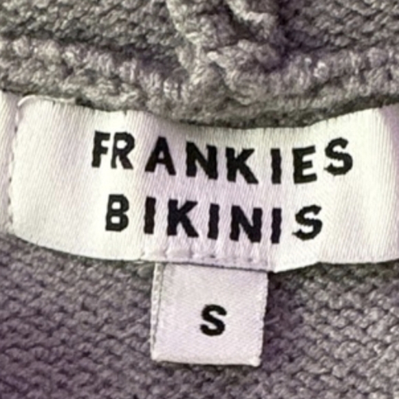 Frankie's Bikinis Grey Hooded Sweater - Picture 2 of 4
